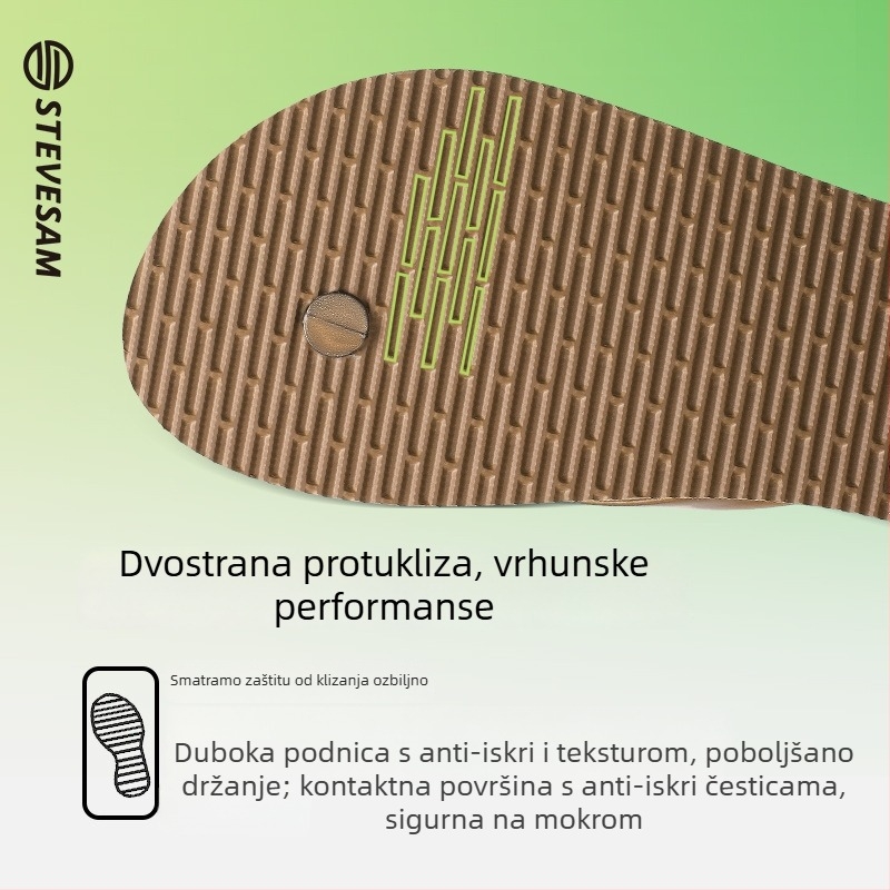 Stevesam ženske sandale za plažu, PVC gornji dio, gumena podloga, protuklizne, bez zatvarača