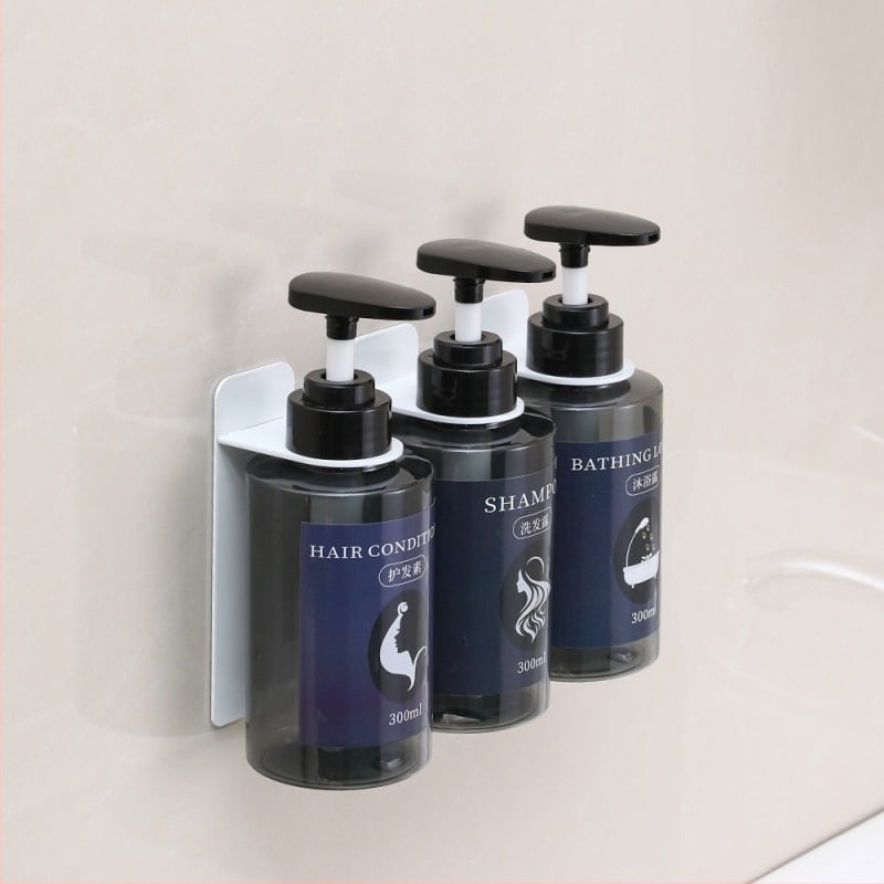 Zidni dozator tekućeg sapuna i držač boca za kupaonicu – od karbonskog čelika, kapacitet 300 ml, ručno pritiskanje, moderan minimalistički stil, pogodno za hotele