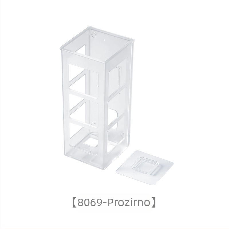 Polica za skladištenje uvijača za kosu – Plastična, 1 sloj, Moderan minimalistički stil, Nosivost: detalji na zahtjev