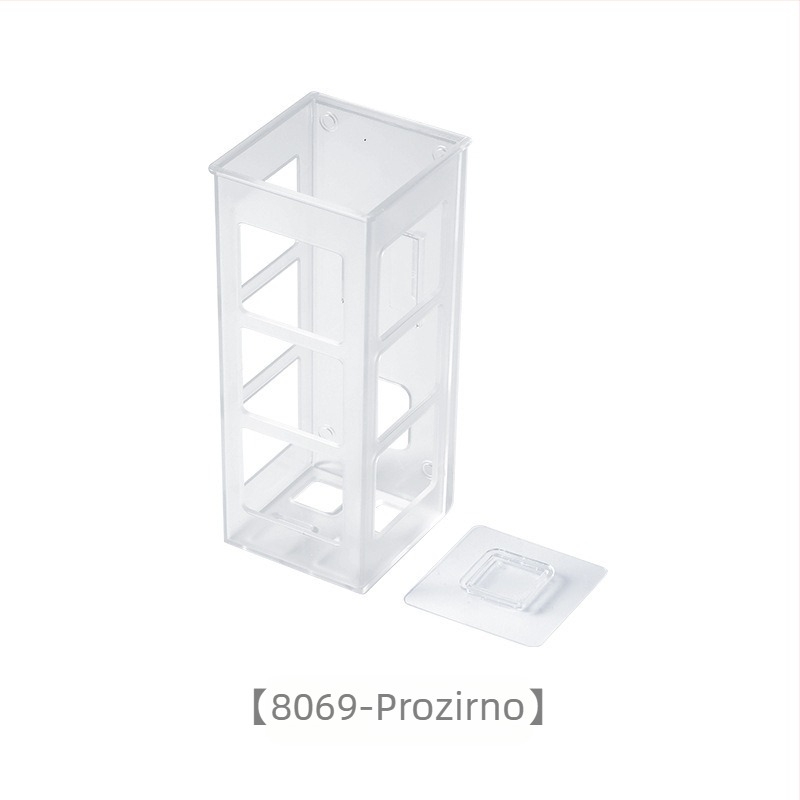 Polica za skladištenje uvijača za kosu – Plastična, 1 sloj, Moderan minimalistički stil, Nosivost: detalji na zahtjev