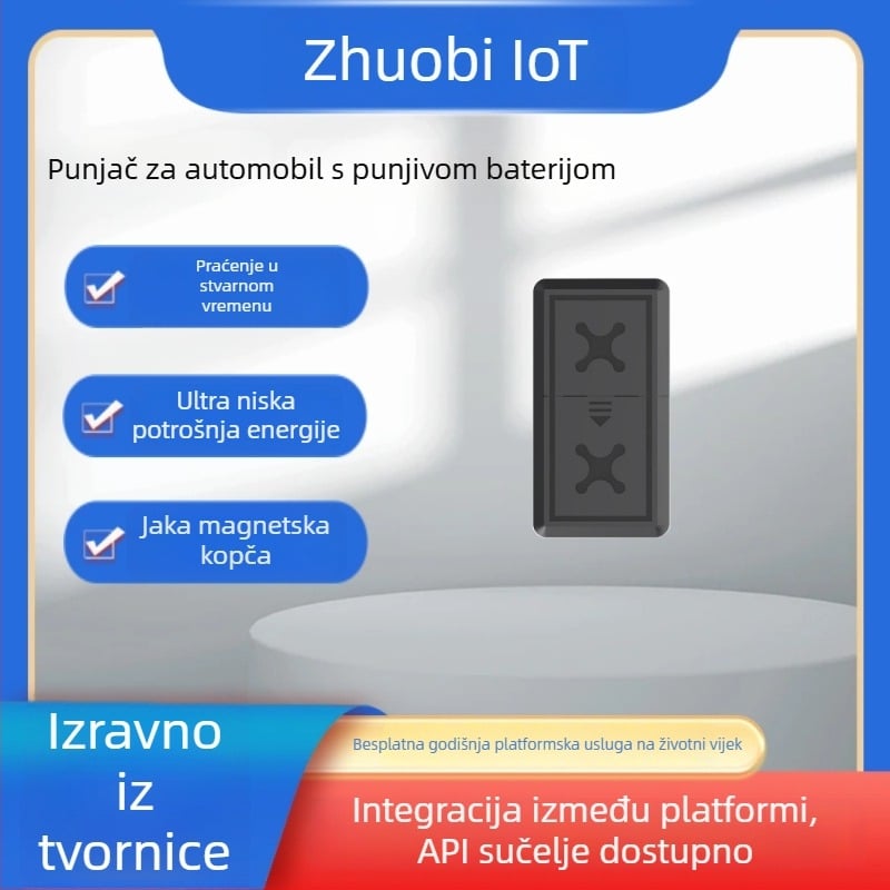 Automobilski GPS lokator s 4G Beidou, preciznost GPS 5 m, magnetsko pričvršćivanje, ugrađena keramična antena, punjiva polimerna baterija