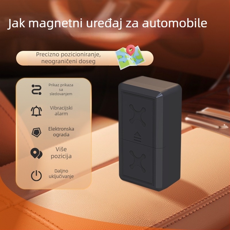 Automobilski GPS lokator s 4G Beidou, preciznost GPS 5 m, magnetsko pričvršćivanje, ugrađena keramična antena, punjiva polimerna baterija