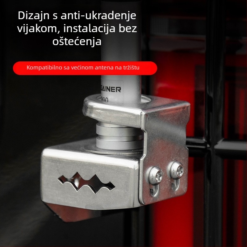 Držač antene za stražnja vrata i osnova za okvir zastave – vanjska dekoracija prtljažnika, Marka Fit Club / The First Society