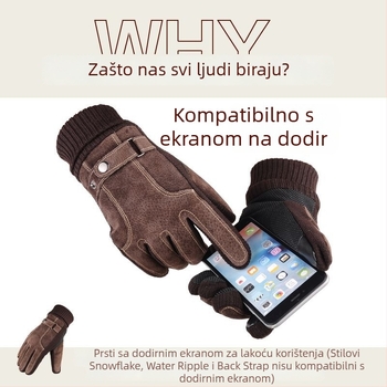 Zimske rukavice za biciklizam i motociklizam – otporne na vjetar, tople s fleece podstavom, pamuk, Ice Silk tkanina, Flip cover stil, kompatibilne s dodirnim zaslonom.