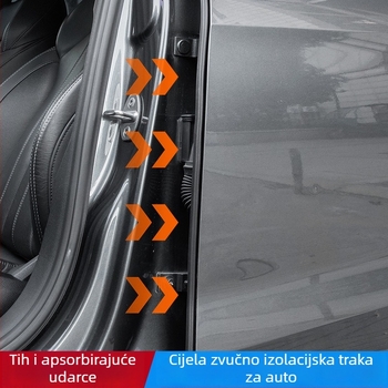 Brtveni trak za automobil – Tip B, univerzalni, gumeni, za vrata, prtljažnik i haubu