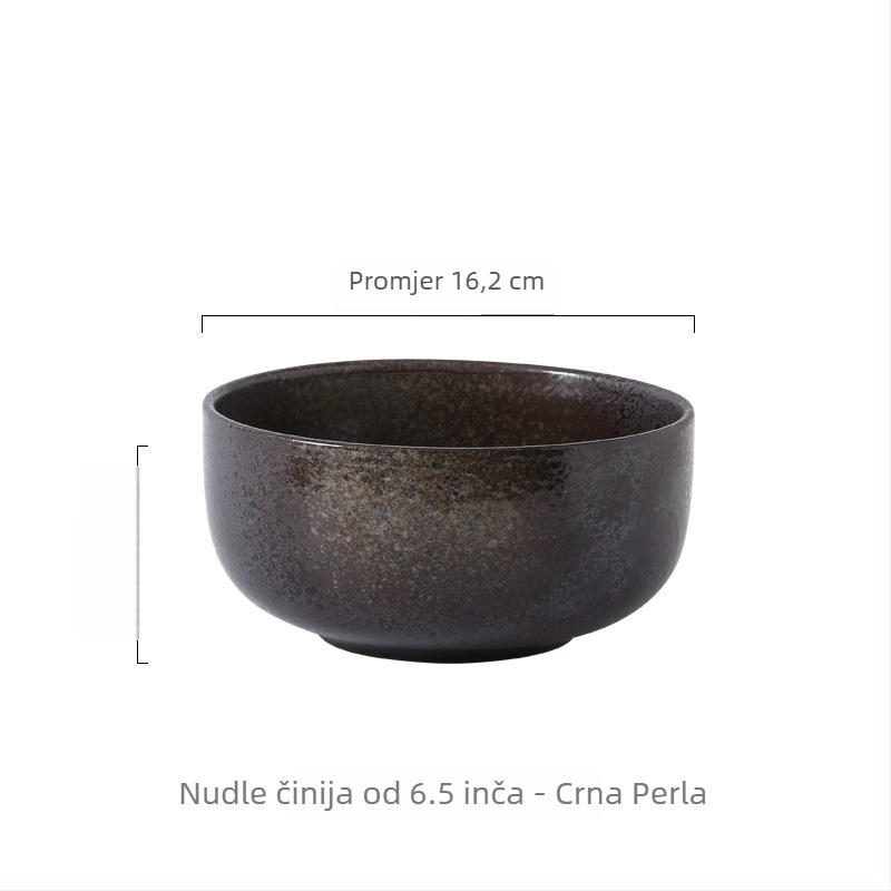 Velika porcelanska zdjela za rezance i juhu, kućna porcelanska zdjela, japanskog stila keramička zdjela, promjer 20 cm