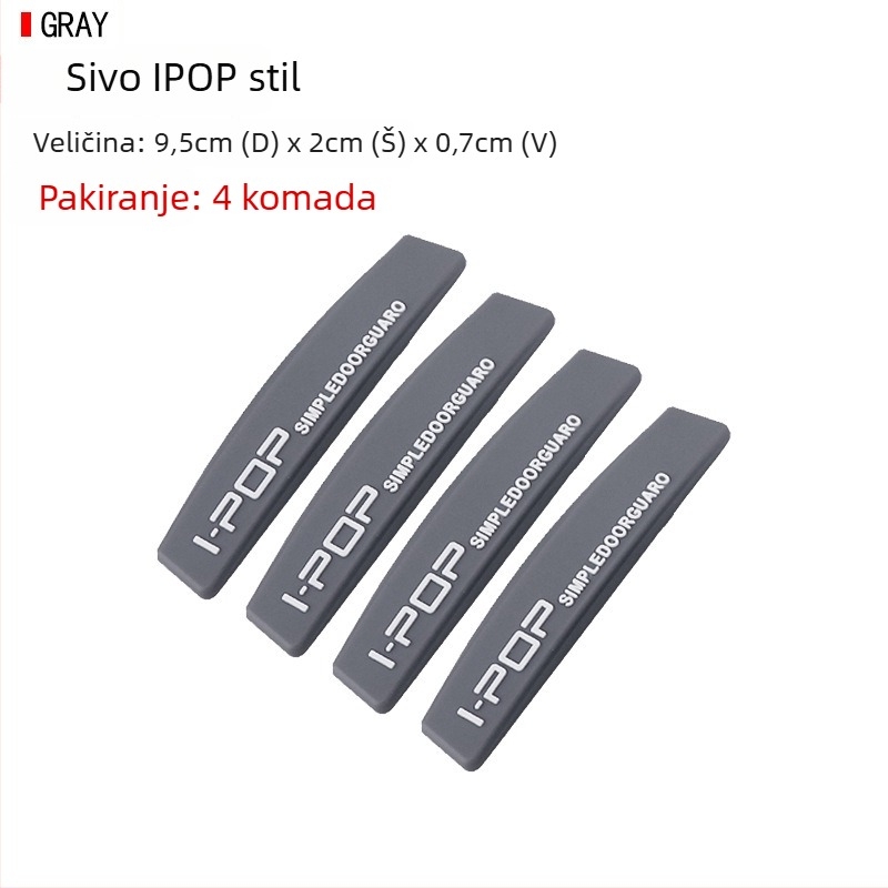 Traka za zaštitu vrata od udara – Jun Chang, PVC, set od 4 kom, univerzalna primjena