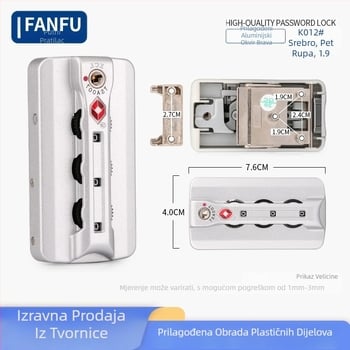 Brava za kovčeg s aluminijskim okvirom – zaštita od krađe, aluminij, Fanfu dodaci za prtljagu
