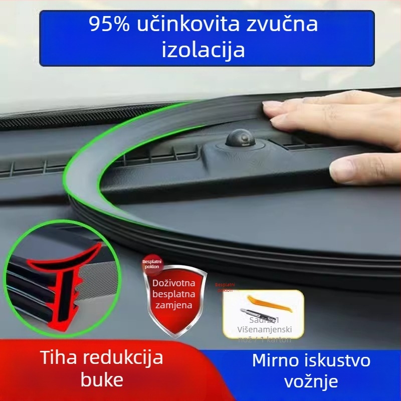 Gumena brtvila za središnju kontrolnu ploču Xpeng, silikon materijal, model Xpeng central control sealing strip