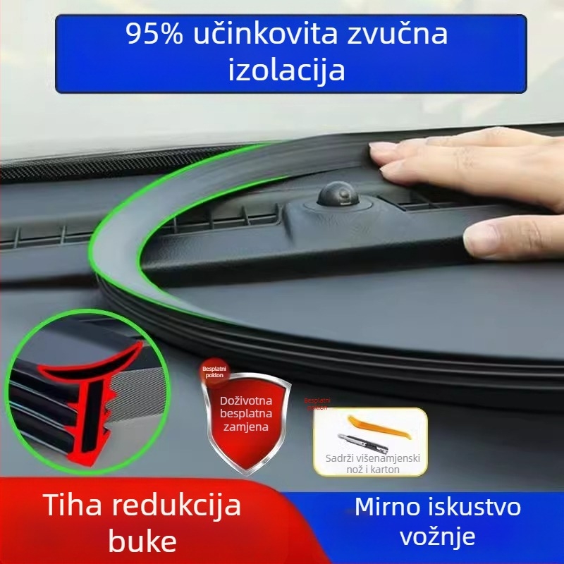 Gumena brtvila za središnju kontrolnu ploču Xpeng, silikon materijal, model Xpeng central control sealing strip