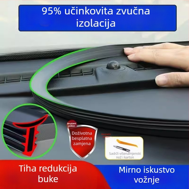 Gumena brtvila za središnju kontrolnu ploču Xpeng, silikon materijal, model Xpeng central control sealing strip