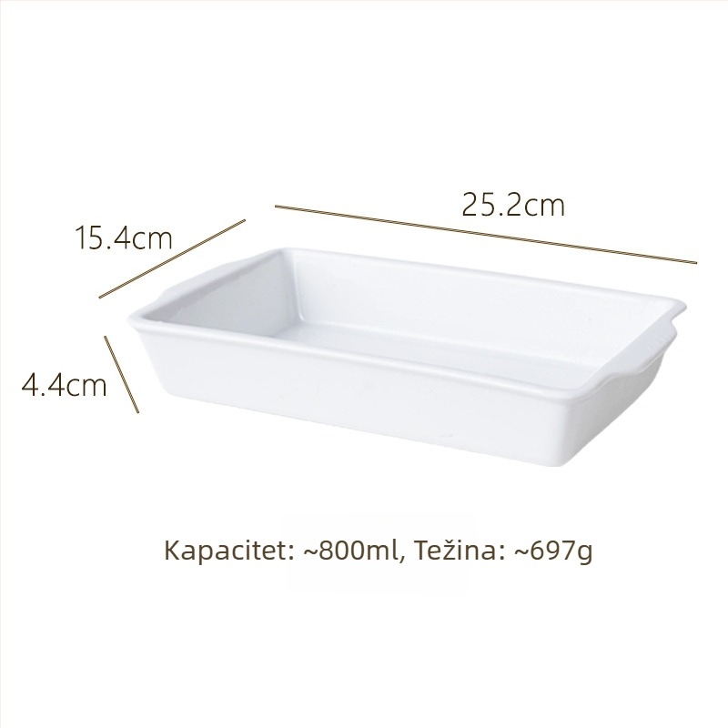 Porcelanska tepsija za pizzu, okrugla, otporna na mikrovalnu, tisk logotipa dostupan