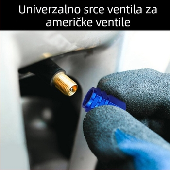 Aluminijski šesterokutni kapak ventila za auto – prašnost i zaštita od propuštanja zraka, kompatibilan sa Schrader ventilom