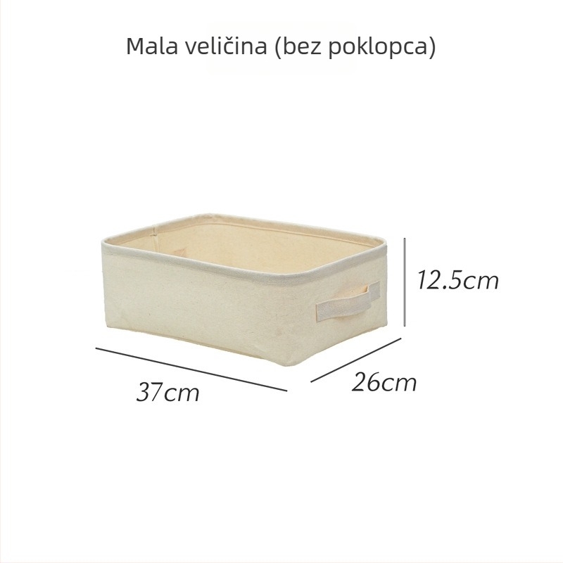 Koš za pohranu, japanskog stila, platno, ladicom-tip, otporan na vlagu, velika kapaciteta