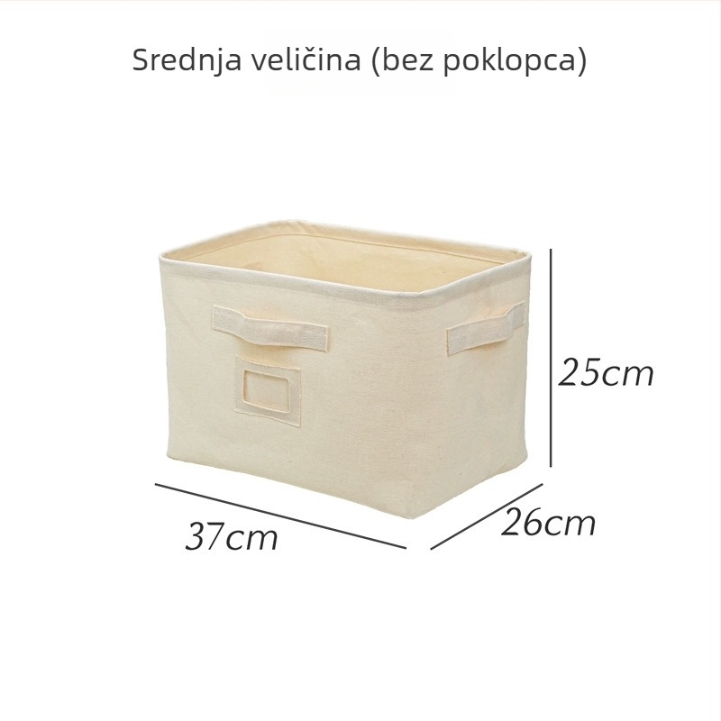 Koš za pohranu, japanskog stila, platno, ladicom-tip, otporan na vlagu, velika kapaciteta
