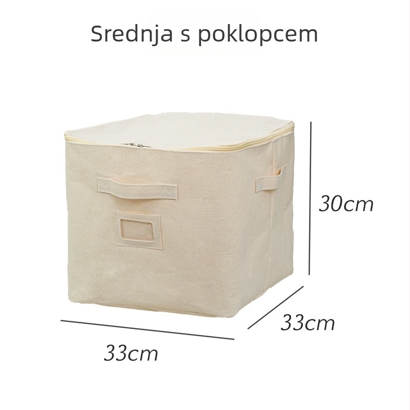 Koš za pohranu, japanskog stila, platno, ladicom-tip, otporan na vlagu, velika kapaciteta