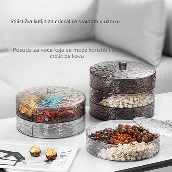 Plastični pladanj za voće Yuwen — moderni minimalistički uzorak s prugama