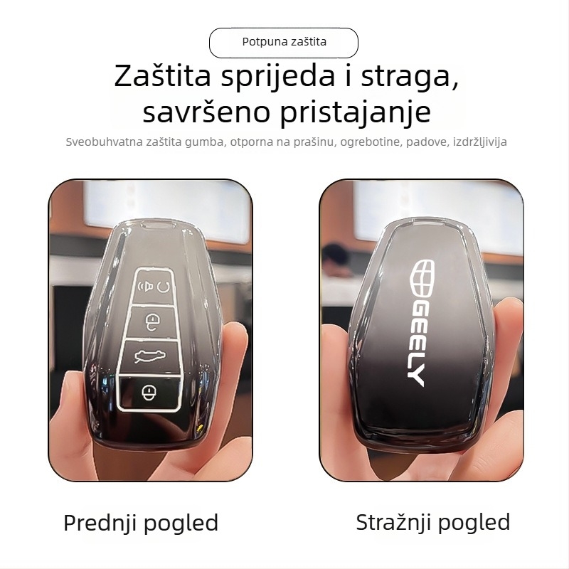 Kućište ključa Geely – TPU materijal, jednostavan stil, Divine business brend