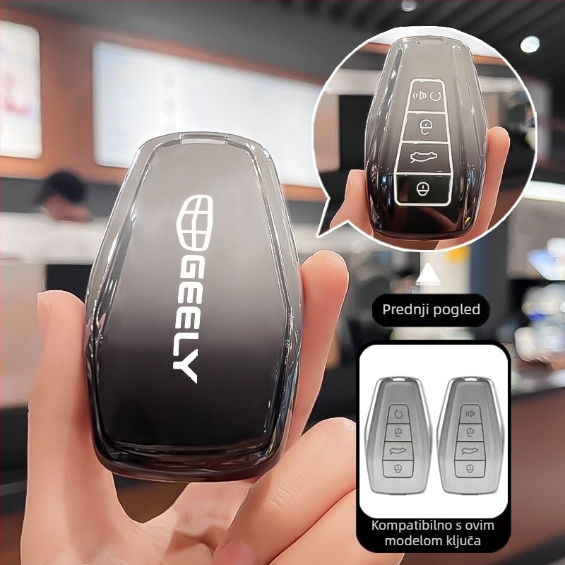 Kućište ključa Geely – TPU materijal, jednostavan stil, Divine business brend