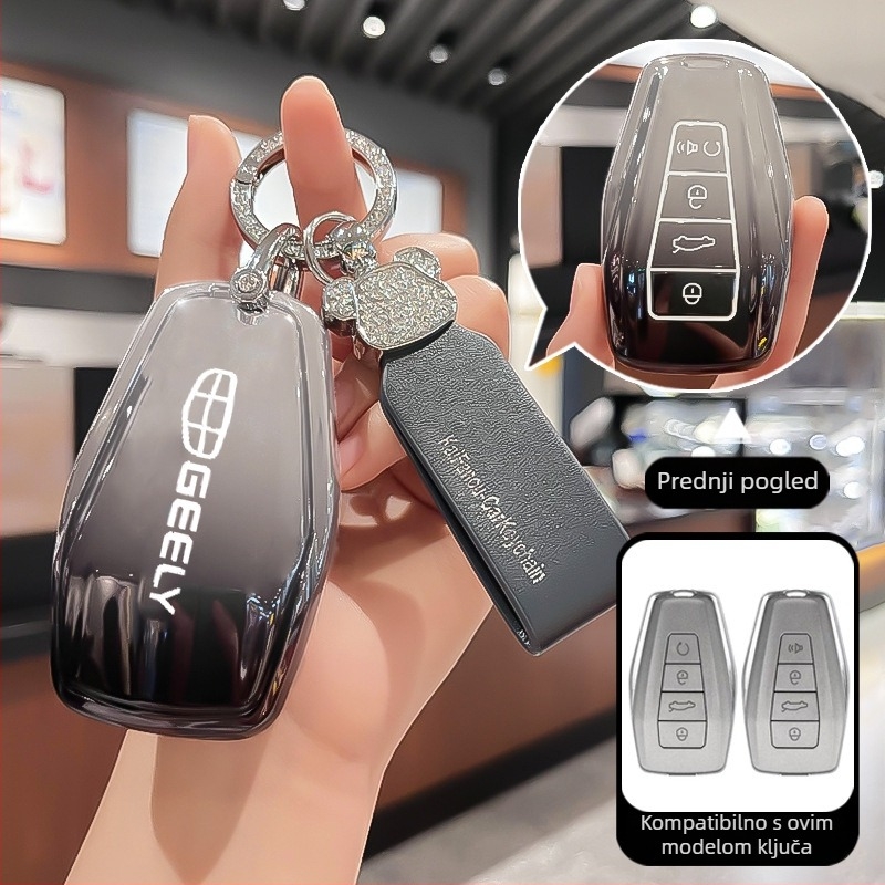 Kućište ključa Geely – TPU materijal, jednostavan stil, Divine business brend