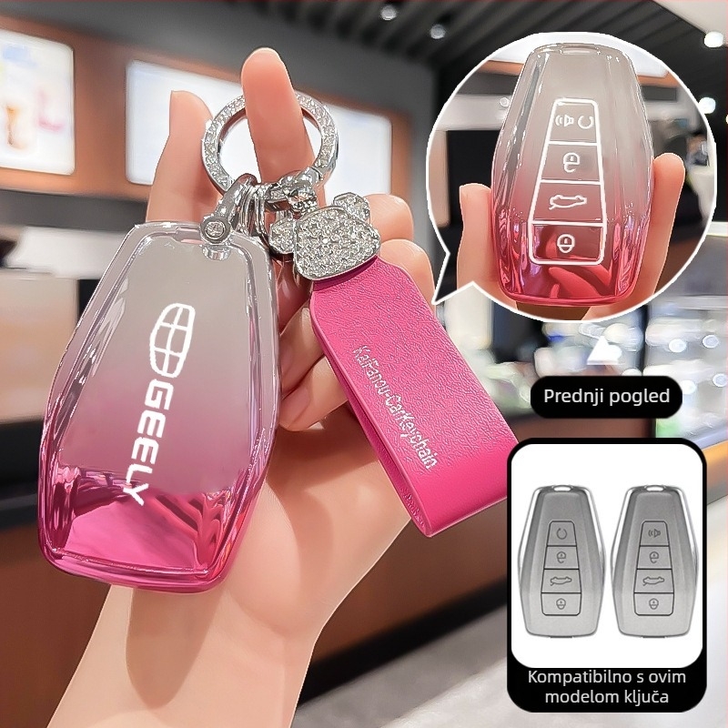 Kućište ključa Geely – TPU materijal, jednostavan stil, Divine business brend