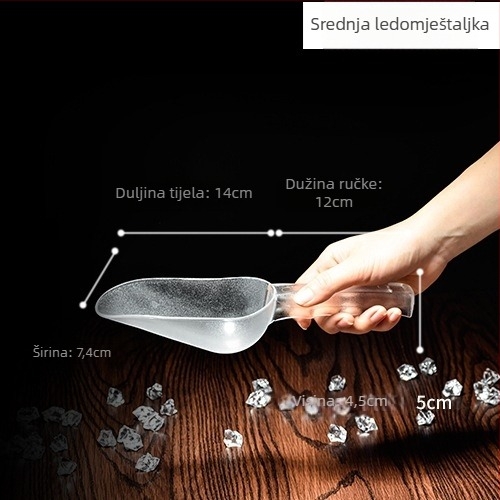 Kuhinjska lopatica s protivkliznim držalom od PC plastike, moderan minimalistički stil (Materijal: Plastika; Držač: PC plastika; Funkcija: Protivklizanje; Stil: Moderni minimalizam)