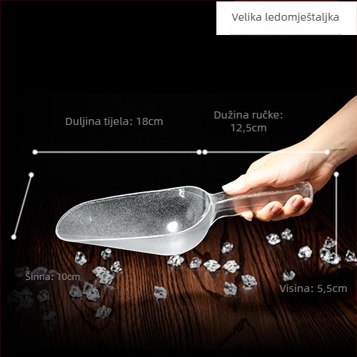 Kuhinjska lopatica s protivkliznim držalom od PC plastike, moderan minimalistički stil (Materijal: Plastika; Držač: PC plastika; Funkcija: Protivklizanje; Stil: Moderni minimalizam)