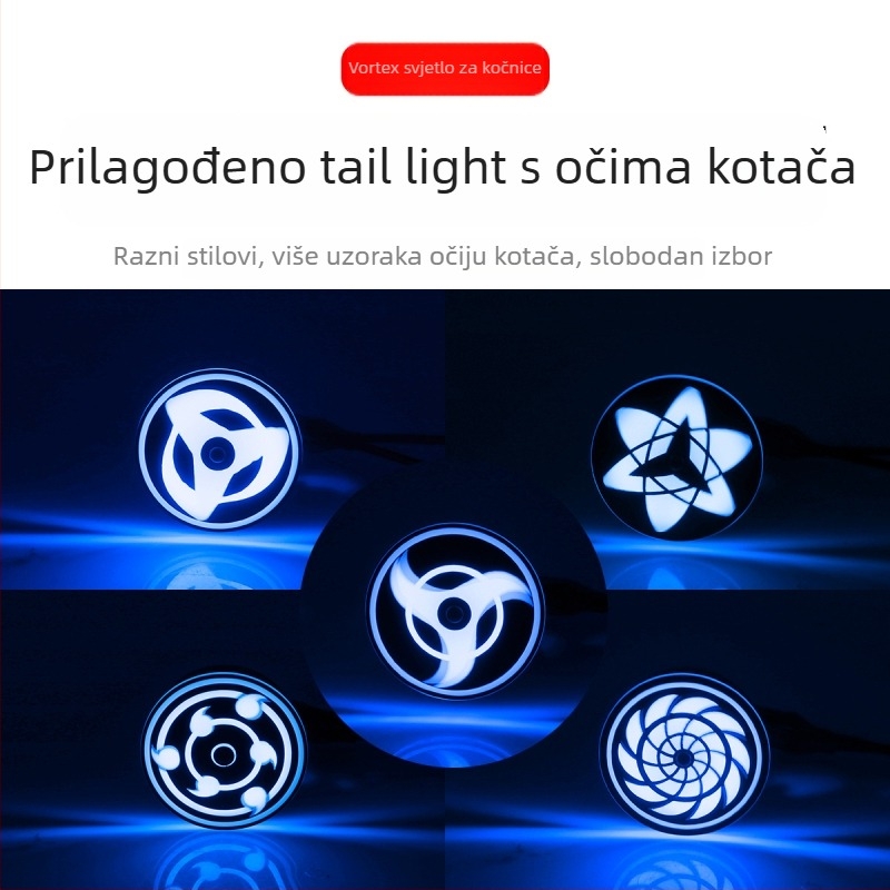 LED stražnje svjetlo za motocikl - Model 1157126, 12V, Aluminij, Vijek trajanja 50000h
