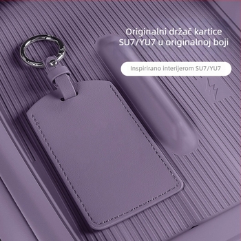Futrola za ključ automobila Xiaomi SU7 / Yu7 - Mikrofiber koža, Minimalistički stil, Zaštitno kućište, Coolness