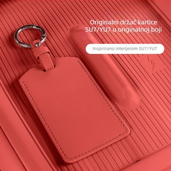 Futrola za ključ automobila Xiaomi SU7 / Yu7 - Mikrofiber koža, Minimalistički stil, Zaštitno kućište, Coolness