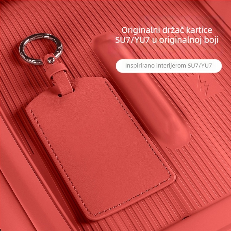 Futrola za ključ automobila Xiaomi SU7 / Yu7 - Mikrofiber koža, Minimalistički stil, Zaštitno kućište, Coolness