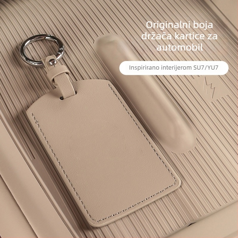 Futrola za ključ automobila Xiaomi SU7 / Yu7 - Mikrofiber koža, Minimalistički stil, Zaštitno kućište, Coolness