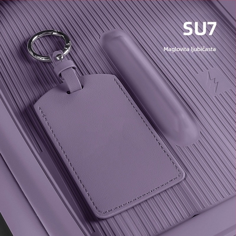 Futrola za ključ automobila Xiaomi SU7 / Yu7 - Mikrofiber koža, Minimalistički stil, Zaštitno kućište, Coolness