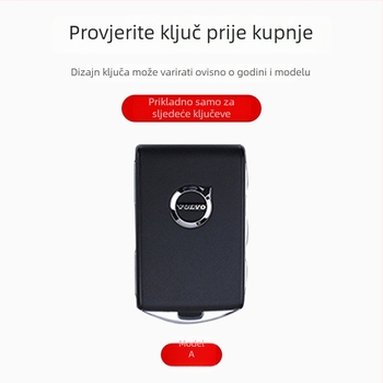 Volvo futrola za ključ, ovčja koža, jednostavan stil, kompatibilno XC40, XC60, XC90, V90, V60, C40, S90, S60