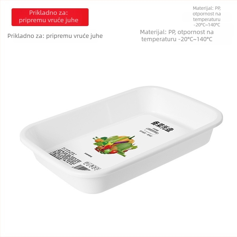Kvadratna plastična pladanj, glatki uzorak, moder stil jednostavnosti; materijal: plastika, oblik: kvadrat, pogodna za hotele, obroke i čaj.