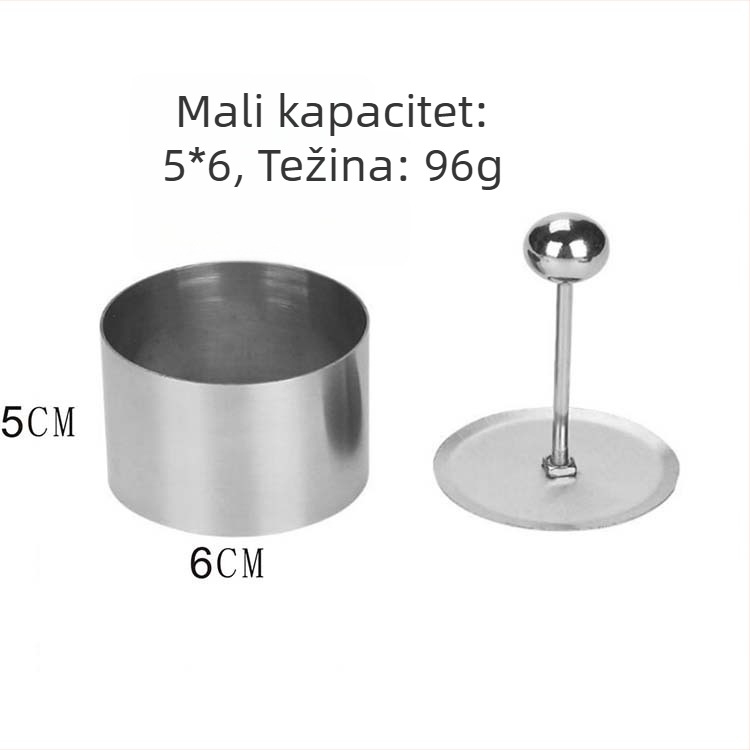 Set od tri okrugla kalupa za pečenje od nehrđajućeg čelika — za kuhinju, jednostavno korištenje