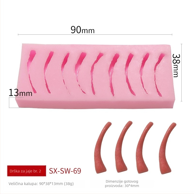 Silicone kalup za torte i svijeće, okruglog oblika, silikon materijal, za pečenje i ukrašavanje