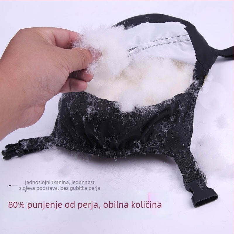 Zimski koljeni štitnici - napunjeni perjem, otporni na vjetar i vodu, široki i produženi (Hongchuang, odrasli, jesen 2023)