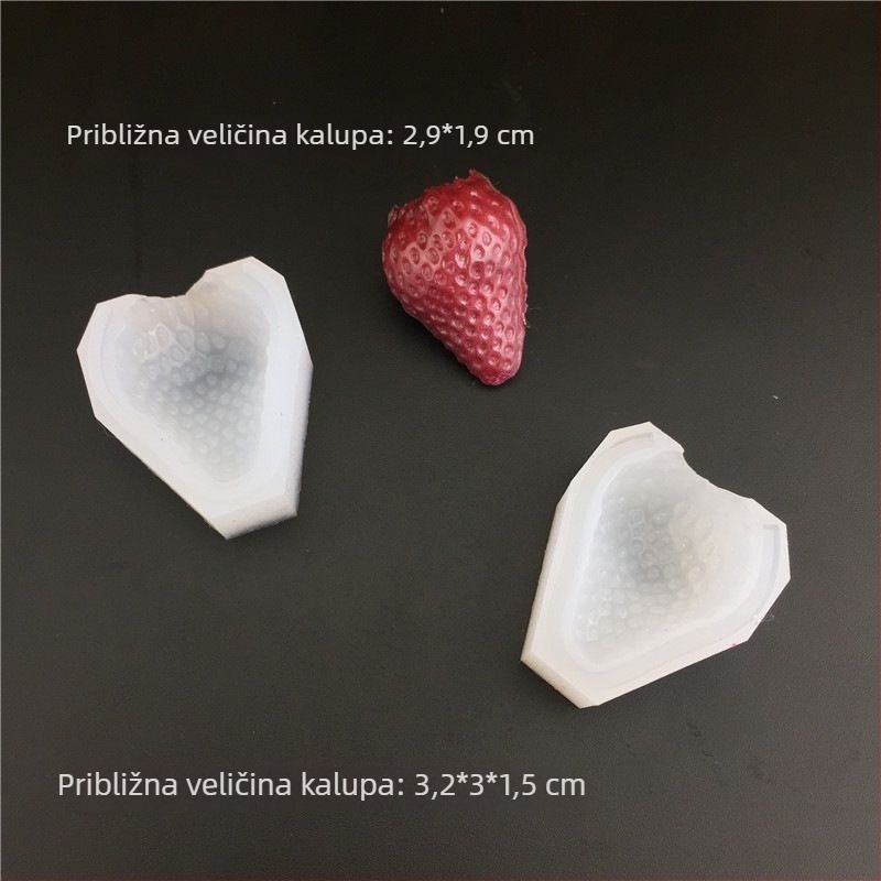 Kružna silikonska forma za fondant i deserti – jagodno-čokoladna kombinacija; voćni mousse, puding, sapun, svijeće, gips i smola