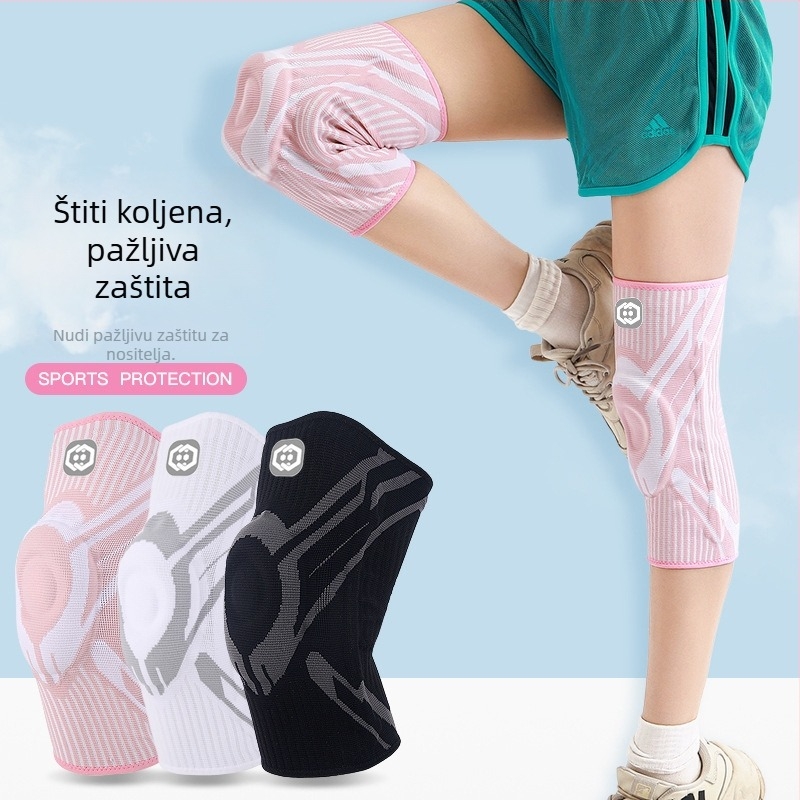 Sportski štitnik za koljeno – traka za košarku s tlakom silikonom i protukliznom površinom (Glavni materijal: Nylon; Zaštitni dijelovi: Koljeno; Kategorija: Štitnik za koljeno; Primjenjivo: Univerzalno; Primjenjivi sportovi: Univerzalni)