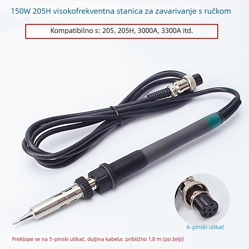 Drška za lemilicu 203H/205 za eddy current stanicu, plastična drška (Brand 203/205 • Materijal: plast • Ulazno napajanje: 24V AC • Dinamički oblik: AC • Za lemilicu stanicu)
