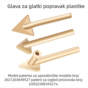 Električni alat za popravak plastičnog branika automobila, izravnavanje i zagrijavanje s bakrenom trokutastom glavom