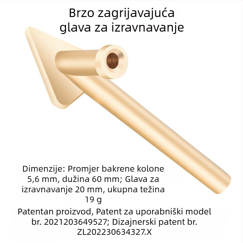 Električni alat za popravak plastičnog branika automobila, izravnavanje i zagrijavanje s bakrenom trokutastom glavom