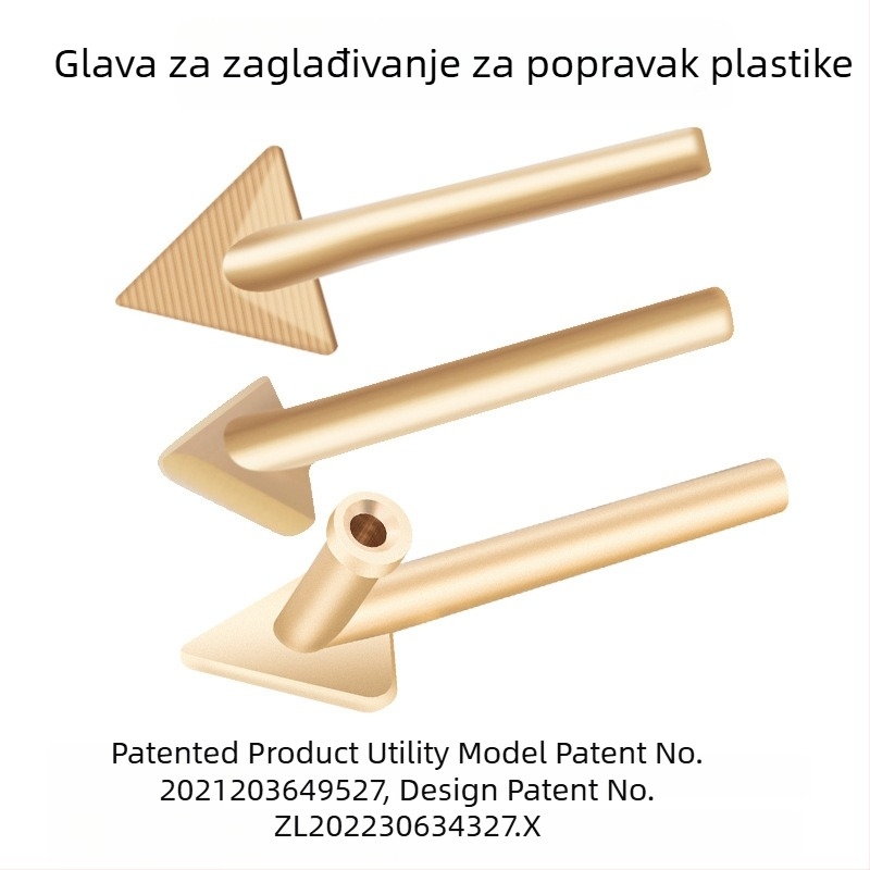 Električni alat za popravak plastičnog branika automobila, izravnavanje i zagrijavanje s bakrenom trokutastom glavom