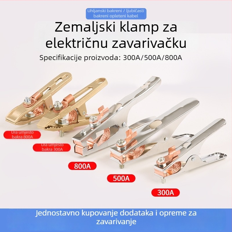 Uzemljiva kliješta za zavarivanje s ručkom (350A/500A/800A)