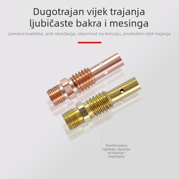 MIG zavarivački pištolj spojna šipka – plin zaštita, bakar-brončana smjesa, 500A, promjer jezgre 1,2 mm
