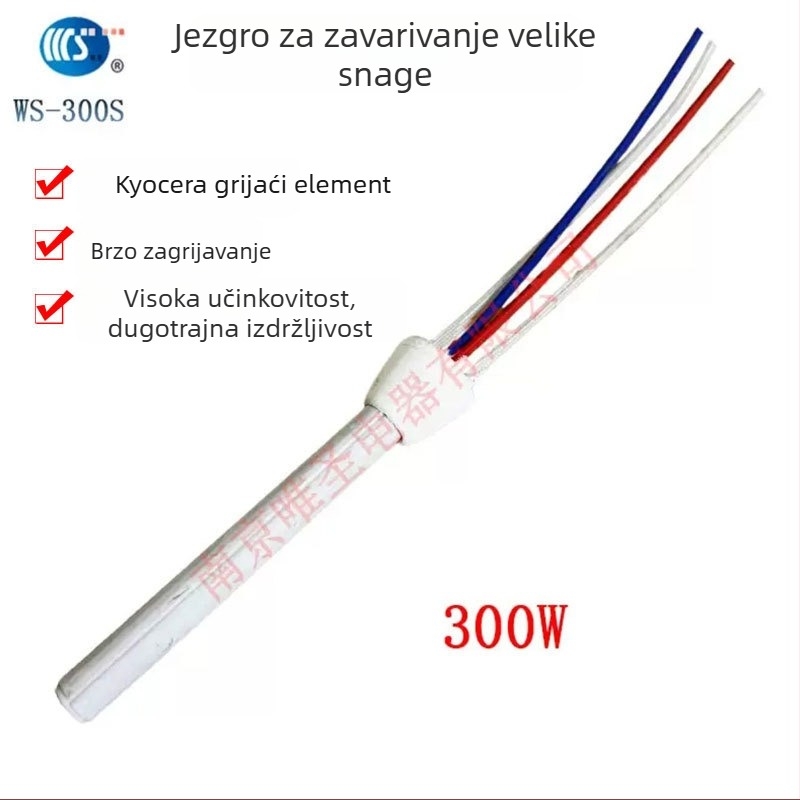 Industrijska lemilica 300W s promjenjivom temperaturom, 220V, s ukrivljenim i pravim vrhom