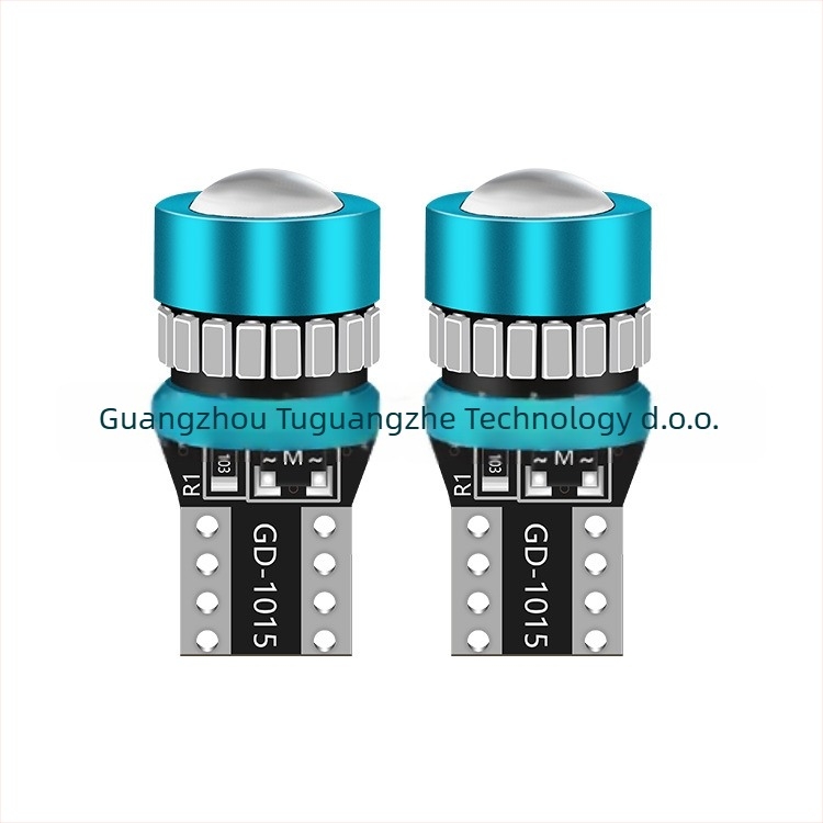 T10 LED svjetlo za automobil s lećom - svjetlo registarske pločice, 12V, 1W, 120lm, IP63