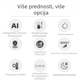 T12 litijeva baterija bežična prijenosna stanica za lemljenje s digitalnim zaslonom, ulaz 12-24V