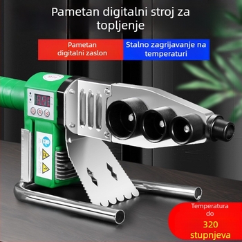 PPR vodovodni stroj za topljenje, elektronička kontrola temperatura, 0-63°C, prilagodljiva obrada